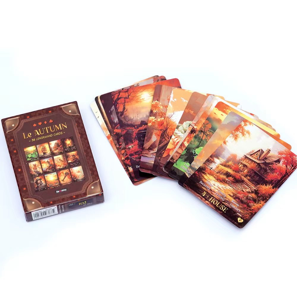 Tarot Cards Deck With Guidebook - Колода Таро Ленорман, осенняя коллекция для