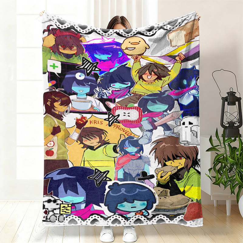 Video Games - Популярное флисовое одеяло Deltarune для лета,