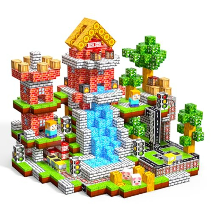 Magnetic Building Tiles Set 100Pcs - Набор магнитных блоков (100 шт.), магнитные