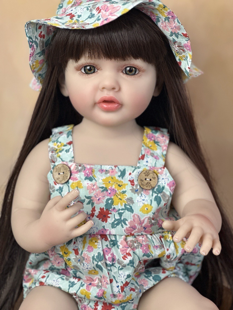 Reborn Baby Doll Silicone Realistic - 22-дюймовая приятная силиконовая виниловая игрушка для