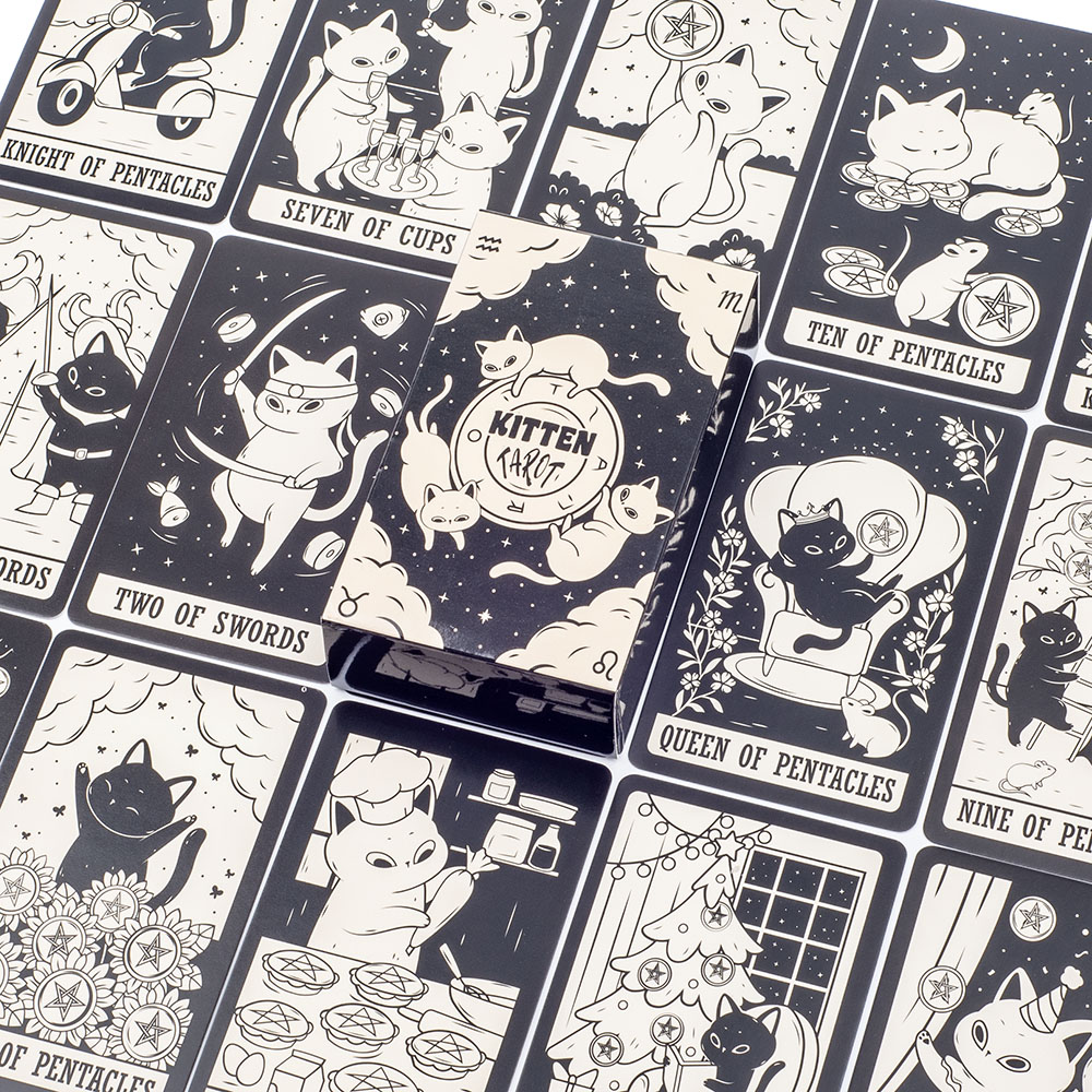 Набор Таро для котят 78 шт., м – обзор и цена Tarot Cards Deck With Guidebook