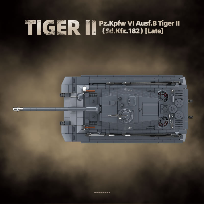 WW2 Military The King Tiger He – обзор и цена Lego Compatible Military Tank