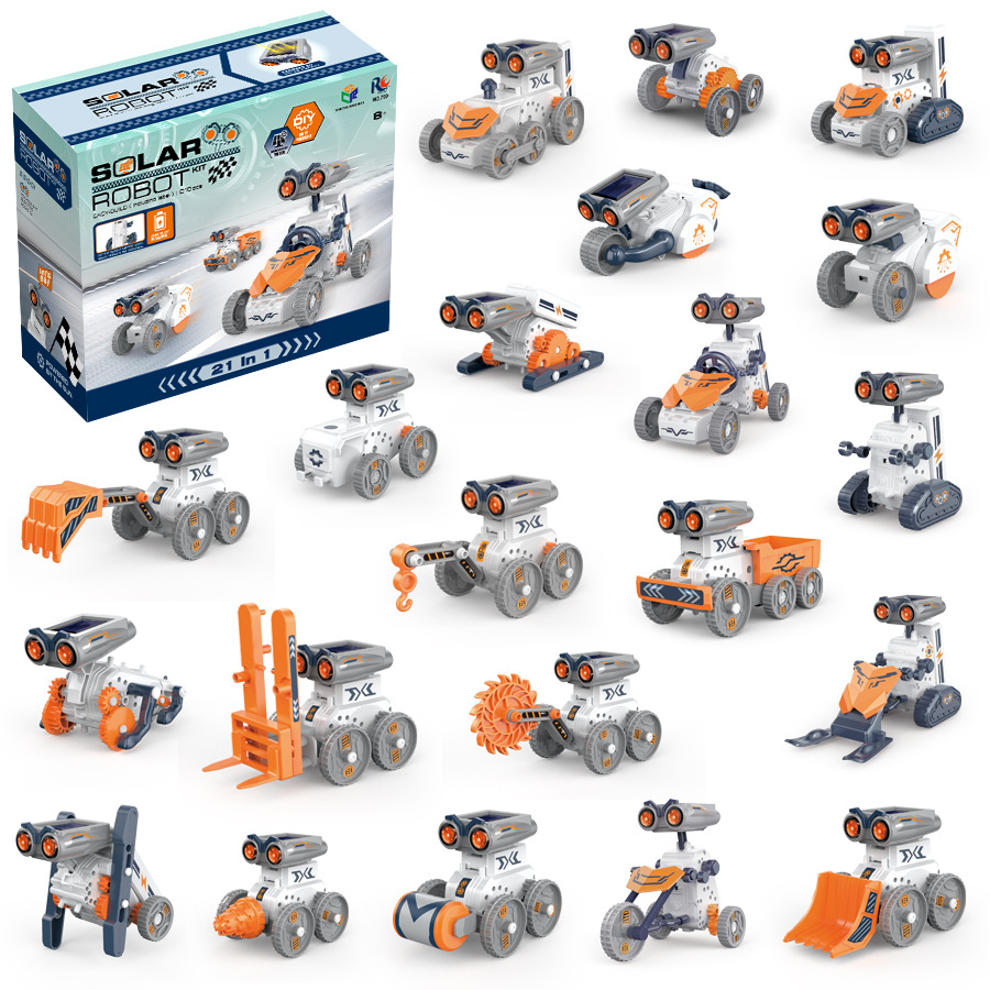 21 в 1, комплект солнечного ро – обзор и цена Stem Solar Robot Kit For Kids